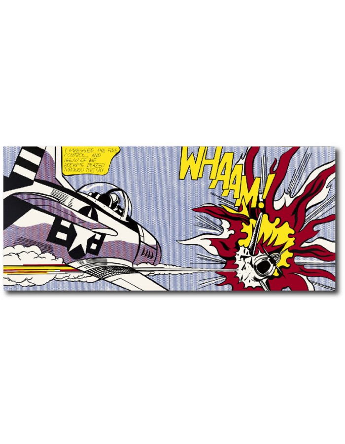 Πίνακας σε καμβά με Ζωγραφική Roy Lichtenstein Whaam