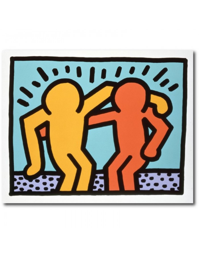 Πίνακας σε καμβά με Ζωγραφική του Keith Haring II