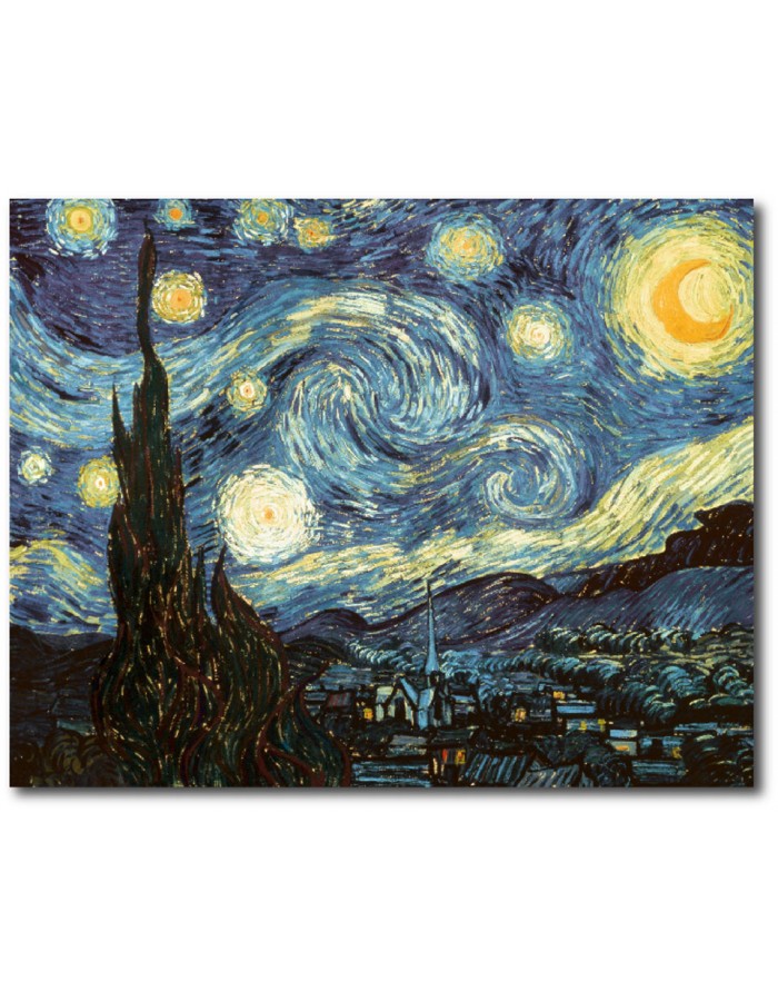 Πίνακας σε καμβά με Ζωγραφική Van Gogh Starry Night