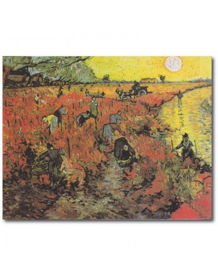 Πίνακας σε καμβά με Ζωγραφική Van Gogh The Red Vineyard at Arles
