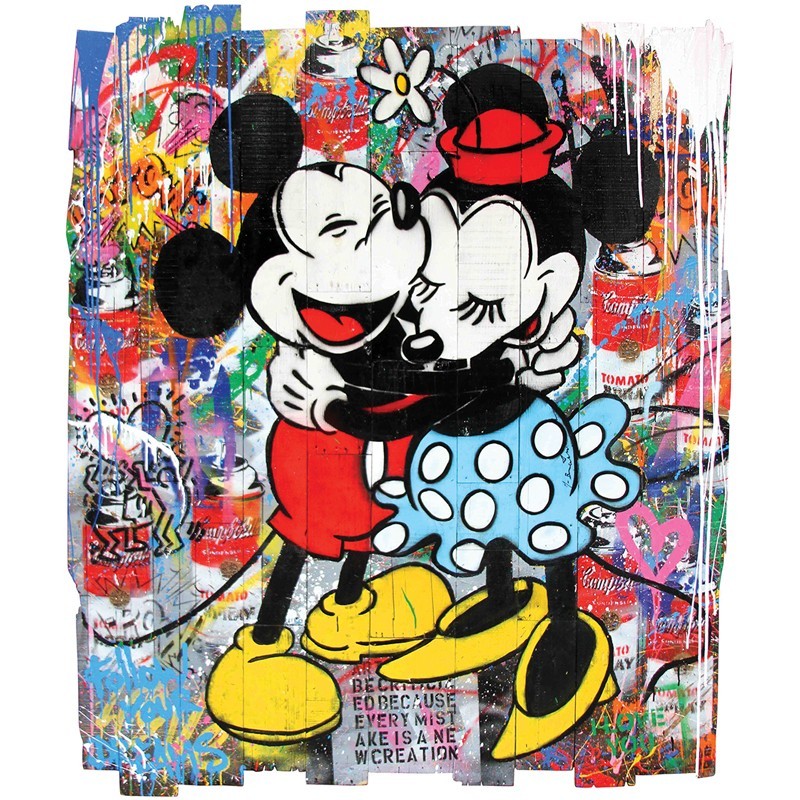 Πίνακας σε καμβά Mickey-Minnie