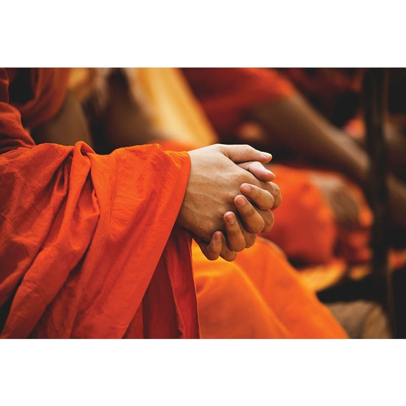 Πίνακας σε καμβά Μοναχός Βουδιστής σε Προσεύχεται