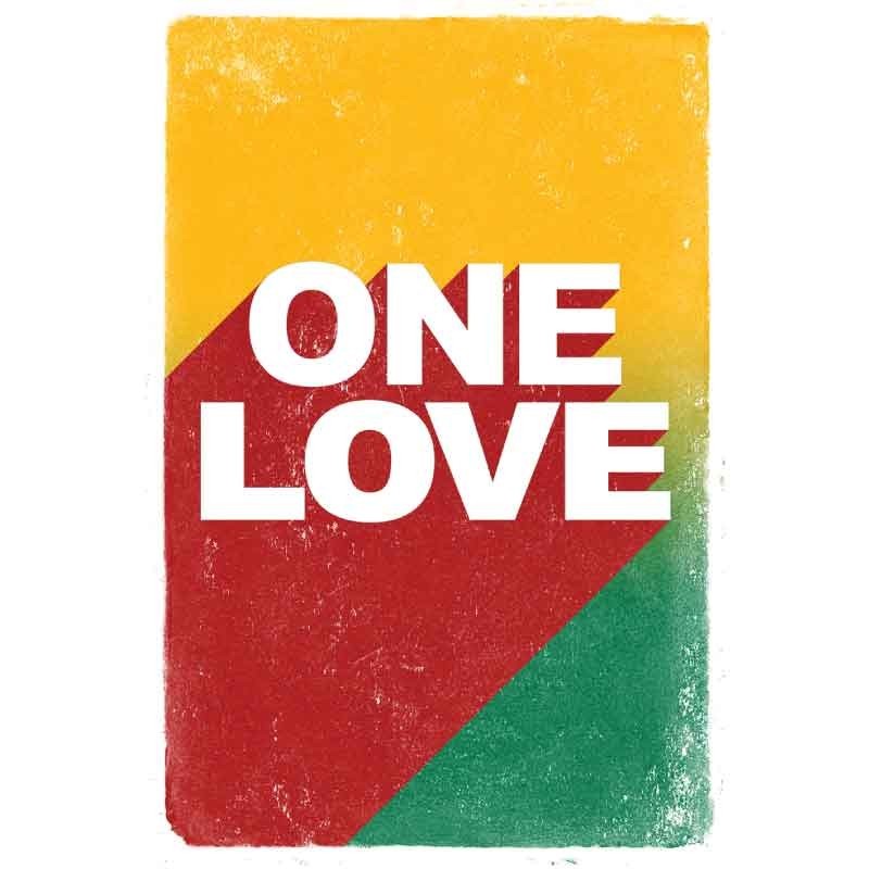 Πίνακας σε καμβά One Love Poster