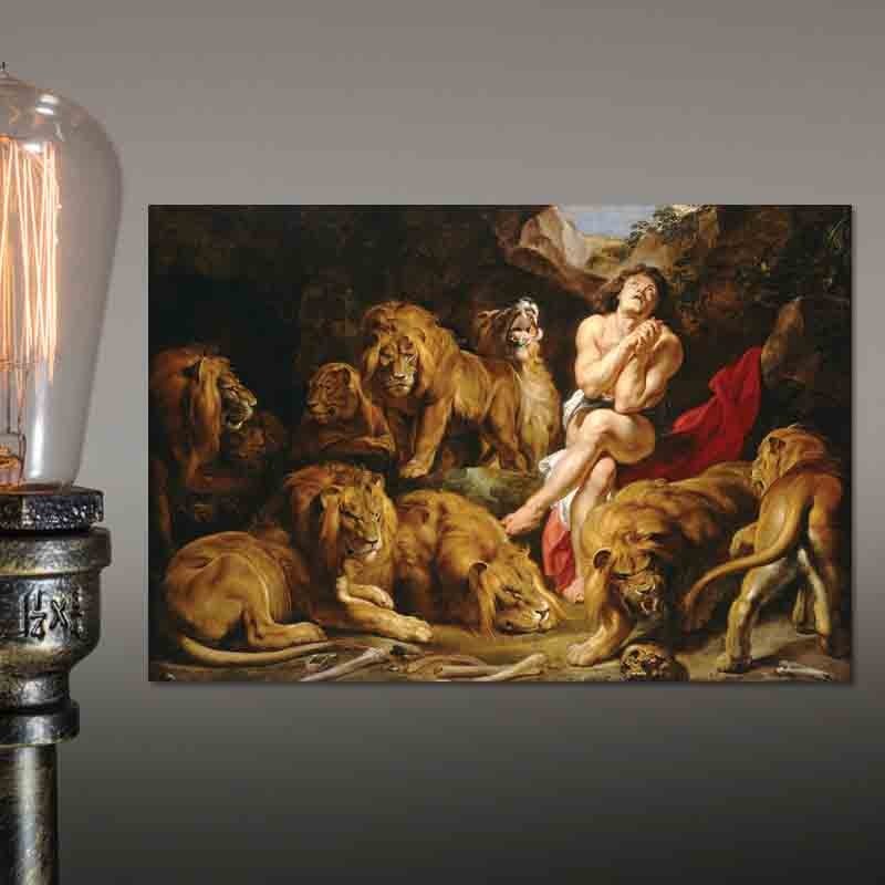 Πίνακας σε καμβά Peter Paul Rubens - Daniel in the Lions' Den