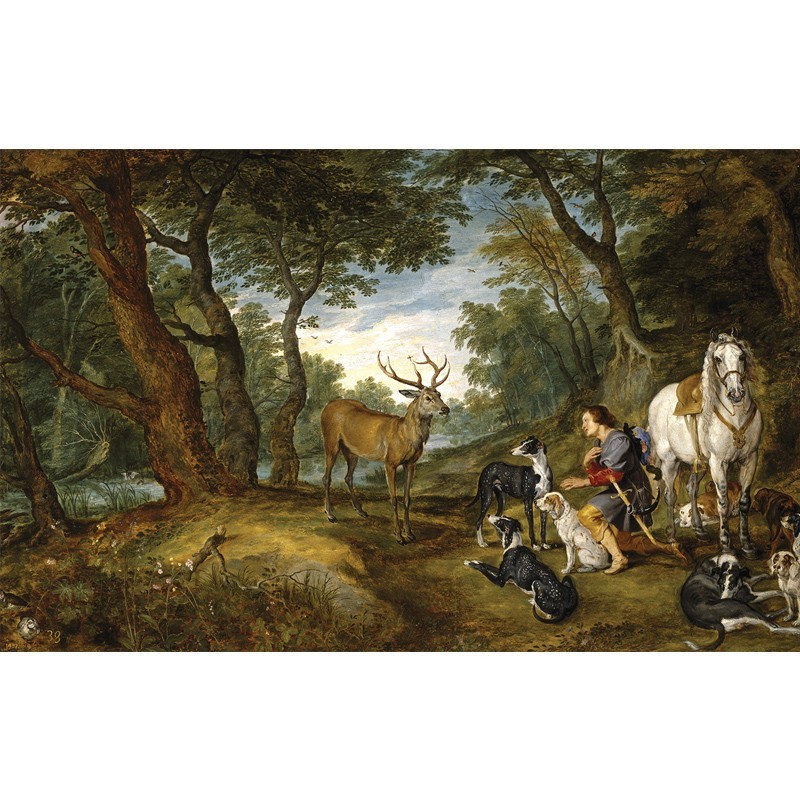 Πίνακας σε καμβά Peter Paul Rubens - Miracle of Saint Hubert