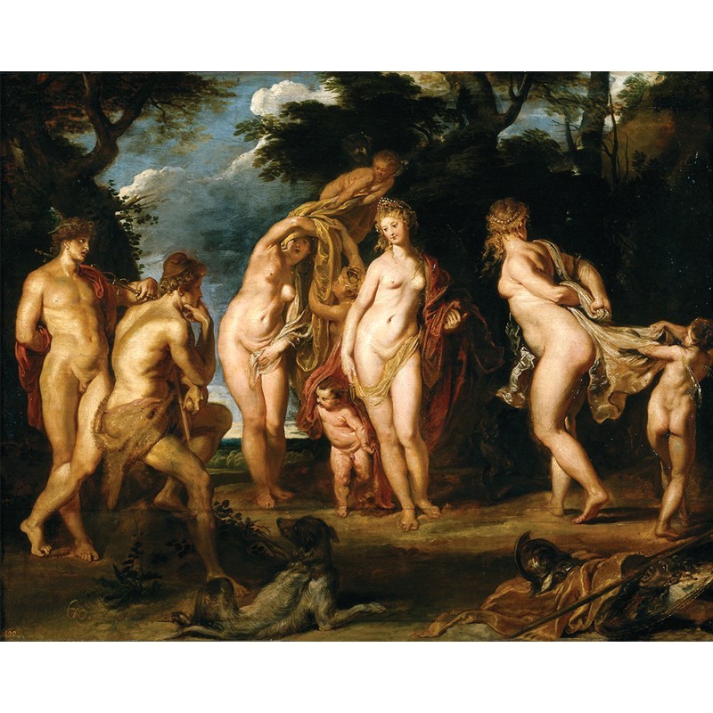 Πίνακας σε καμβά Peter Paul Rubens - The Judgement of Paris