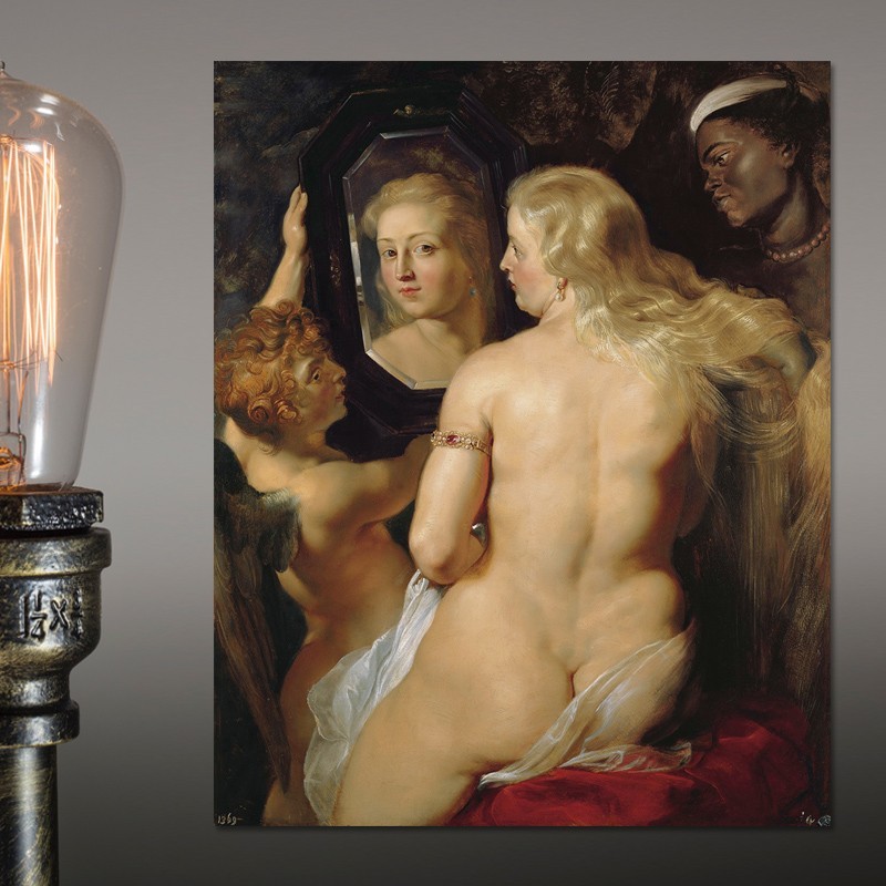 Πίνακας σε καμβά Peter Paul Rubens - Venus at a Mirror