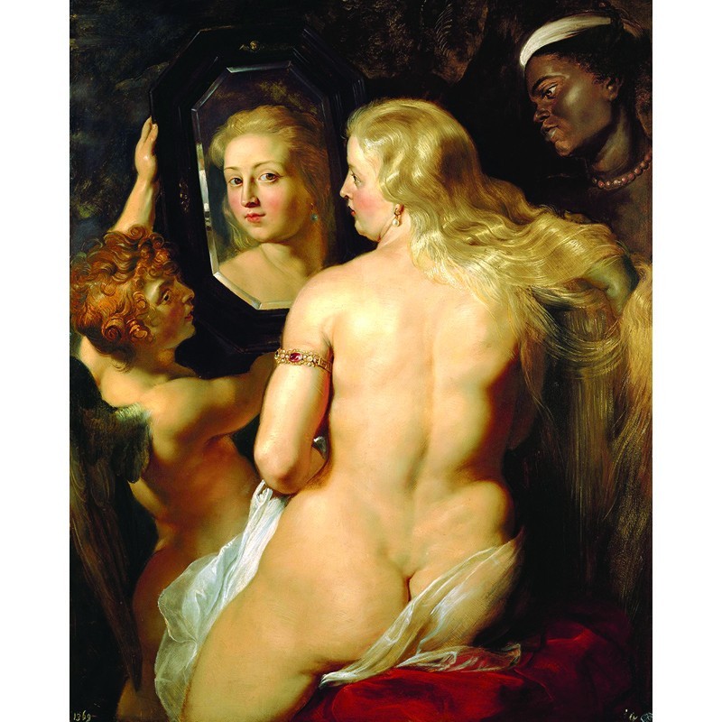 Πίνακας σε καμβά Peter Paul Rubens - Venus at a Mirror