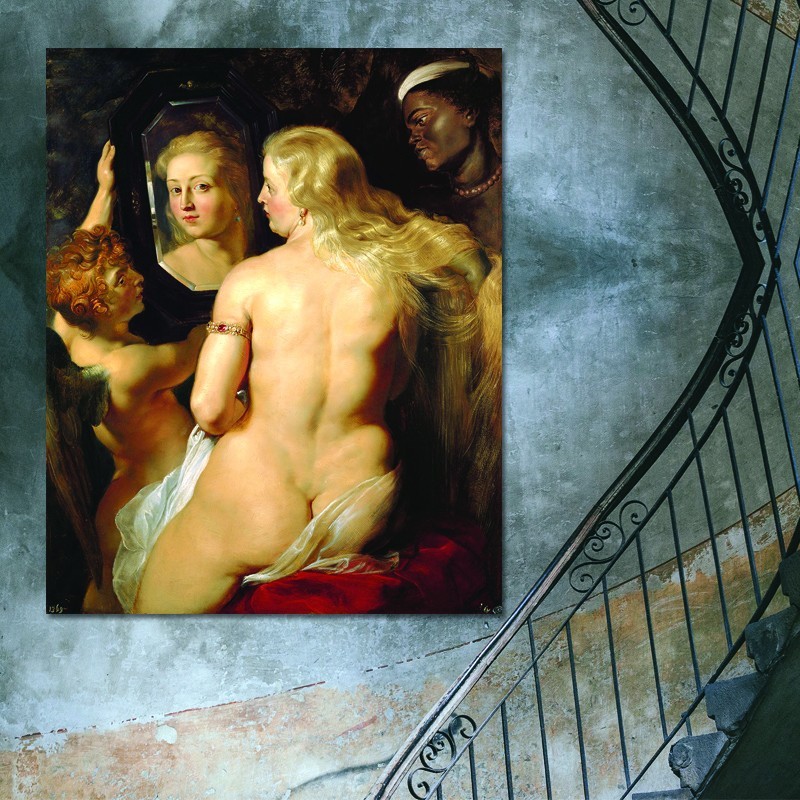 Πίνακας σε καμβά Peter Paul Rubens - Venus at a Mirror