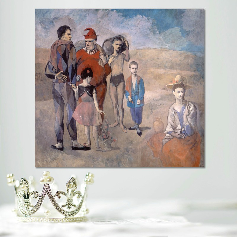 Πίνακας σε καμβά Picasso - Family of Saltimbanques