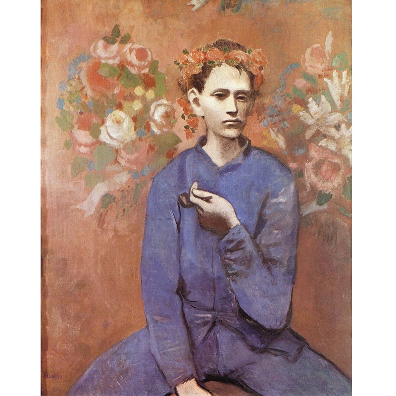 Πίνακας σε καμβά Picasso - The boy with pipe
