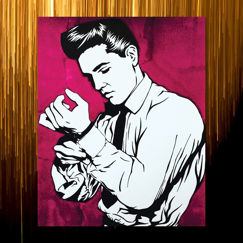 Πίνακας σε καμβά Pop Art Elvis