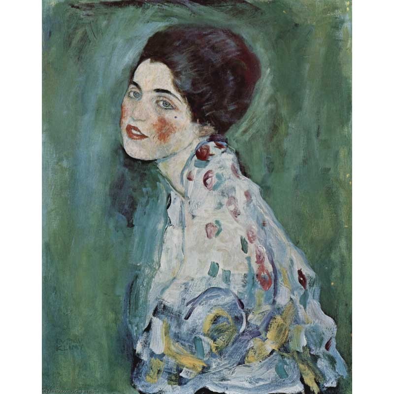 Πίνακας σε καμβά Portrait of a lady-Gustav Klimt