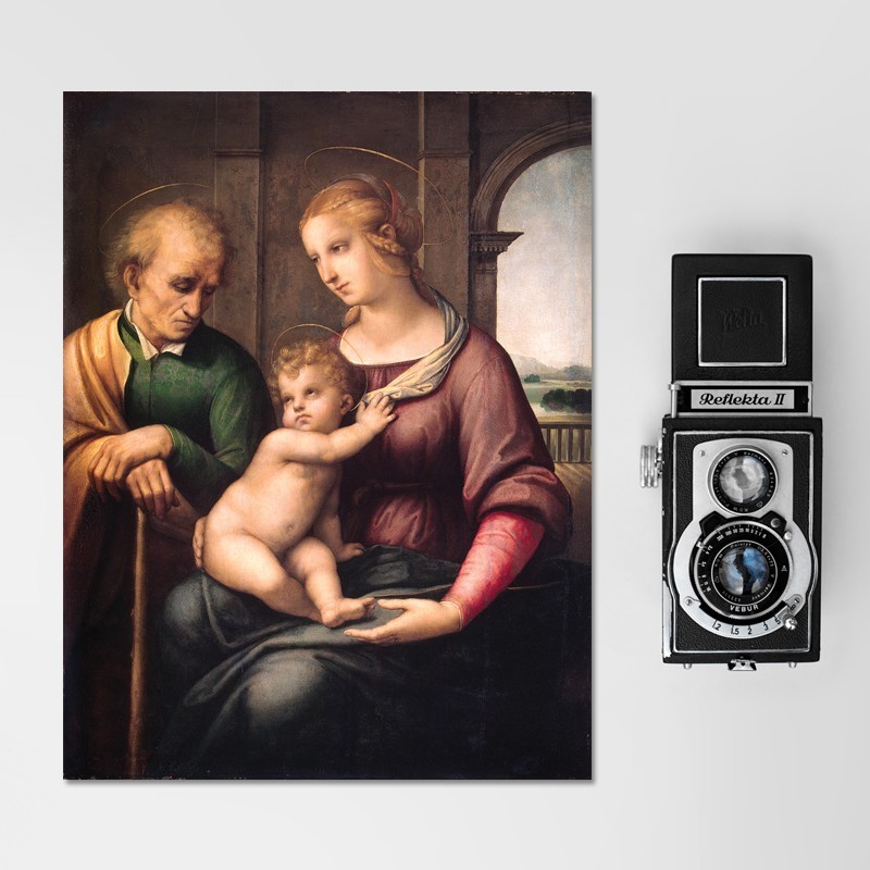 Πίνακας σε καμβά Raffaello - Madonna with Beardless St. Joseph