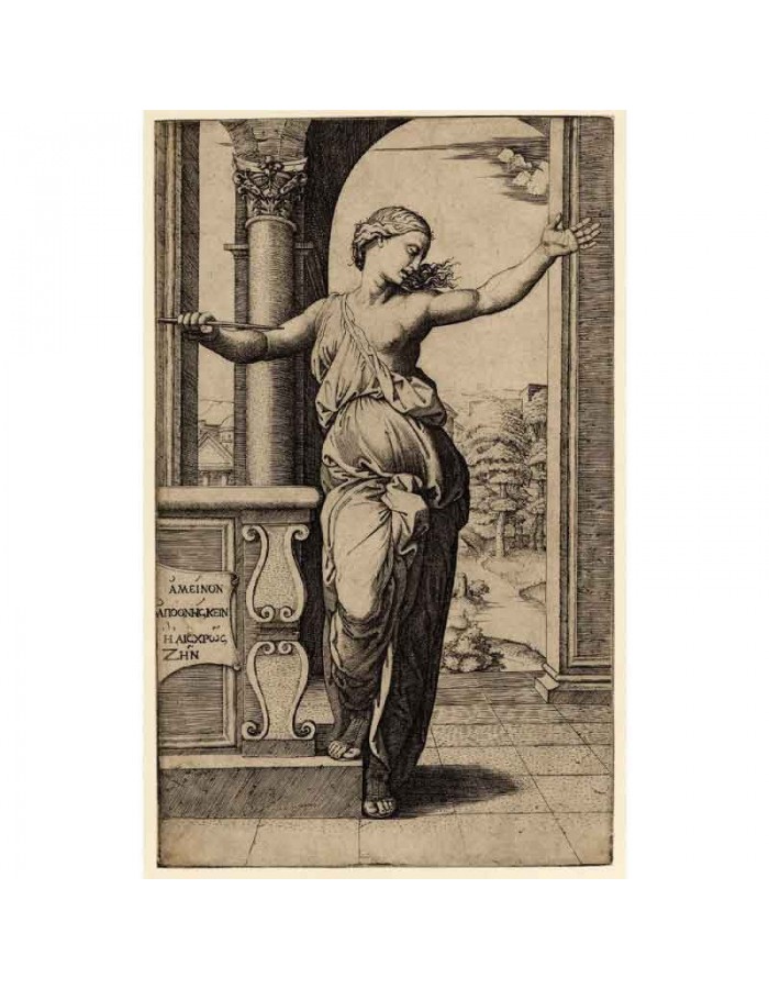 Πίνακας σε καμβά Raffaello Sanzio da Urbino - Lucretia