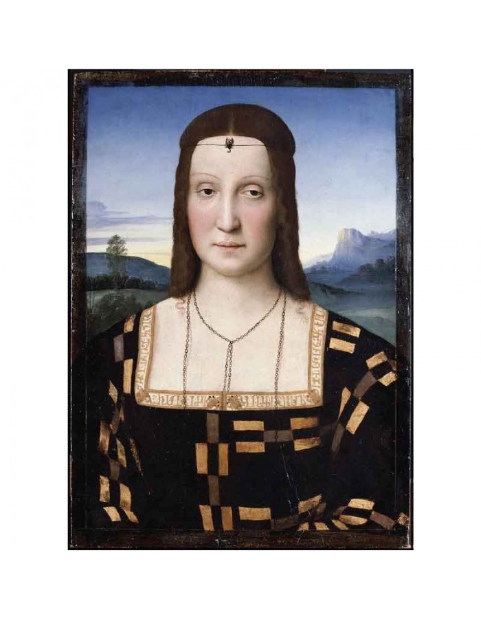 Πίνακας σε καμβά Raffaello Sanzio da Urbino - Portrait of Elisabetta Gonzaga - c. 1504