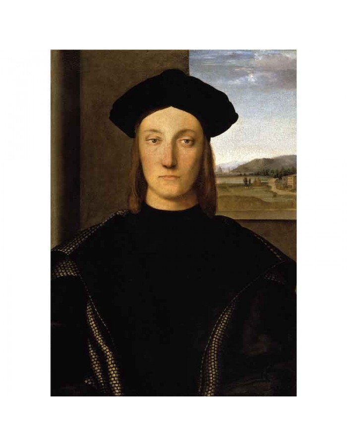 Πίνακας σε καμβά Raffaello Sanzio da Urbino - Portrait of Guidobaldo da Montefeltro