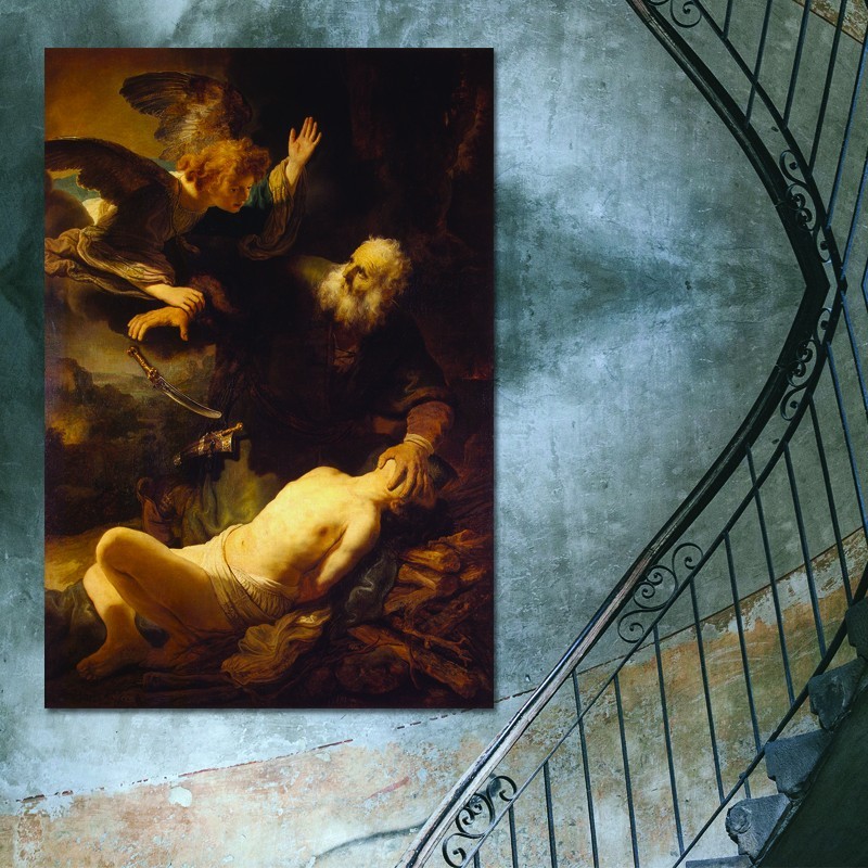 Πίνακας σε καμβά Rembrandt - Abraham's Sacrifice