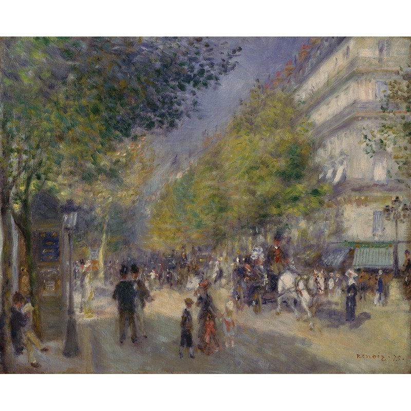 Πίνακας σε καμβά Renoir - The Grands Boulevards