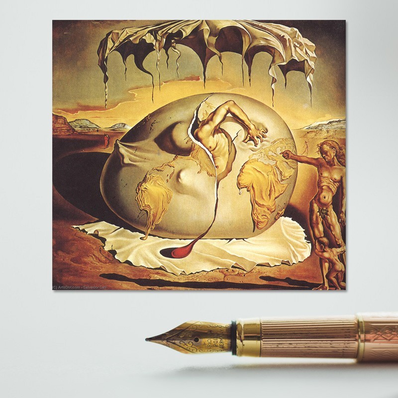 Πίνακας σε καμβά Salvador Dali - Geopolitical child watching the birth of the new man