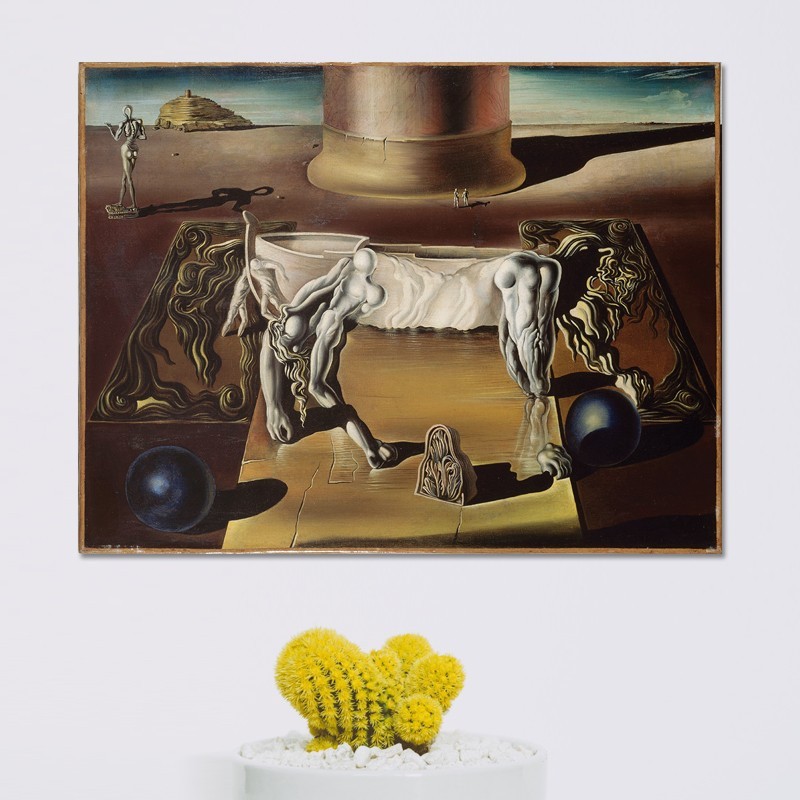 Πίνακας σε καμβά Salvador Dali - Lion cheval dormeuse invisibles