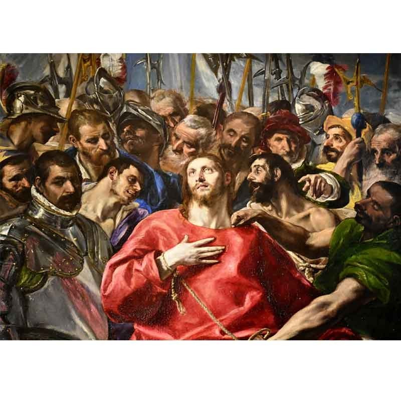 Πίνακας σε καμβά The discrobing of Christ-El Greco