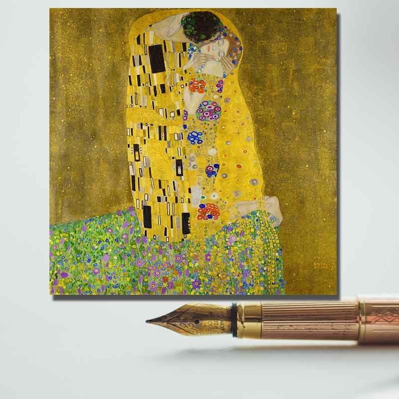Πίνακας σε καμβά The kiss bacio-Gustav Klimt