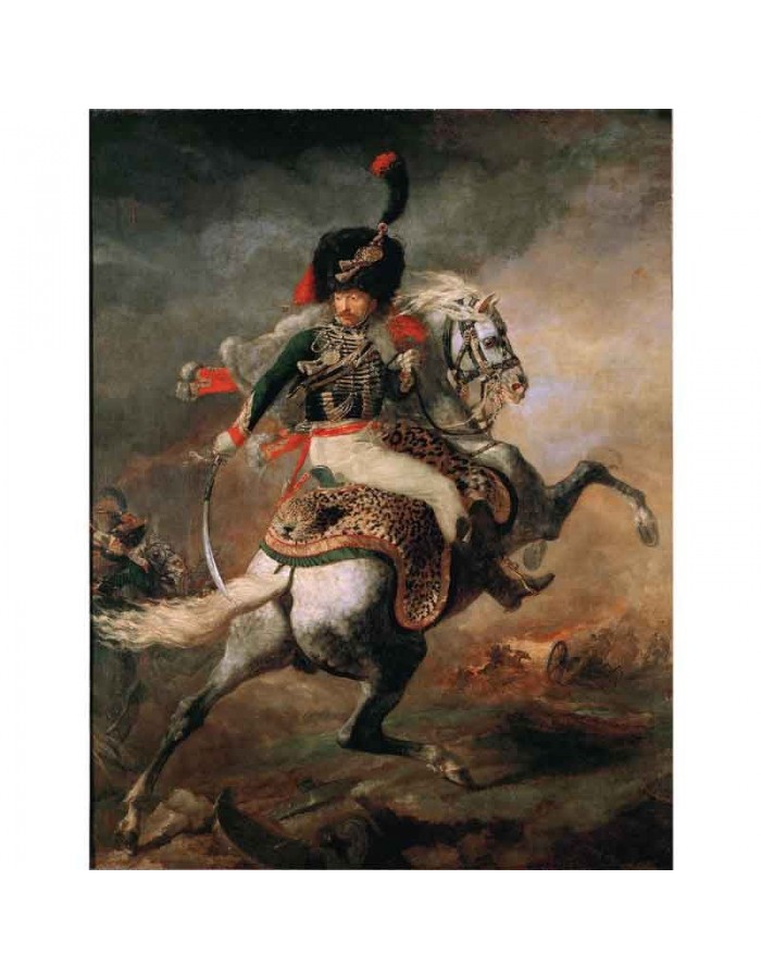 Πίνακας σε καμβά Théodore Géricault - The Charging Chasseur - 1812