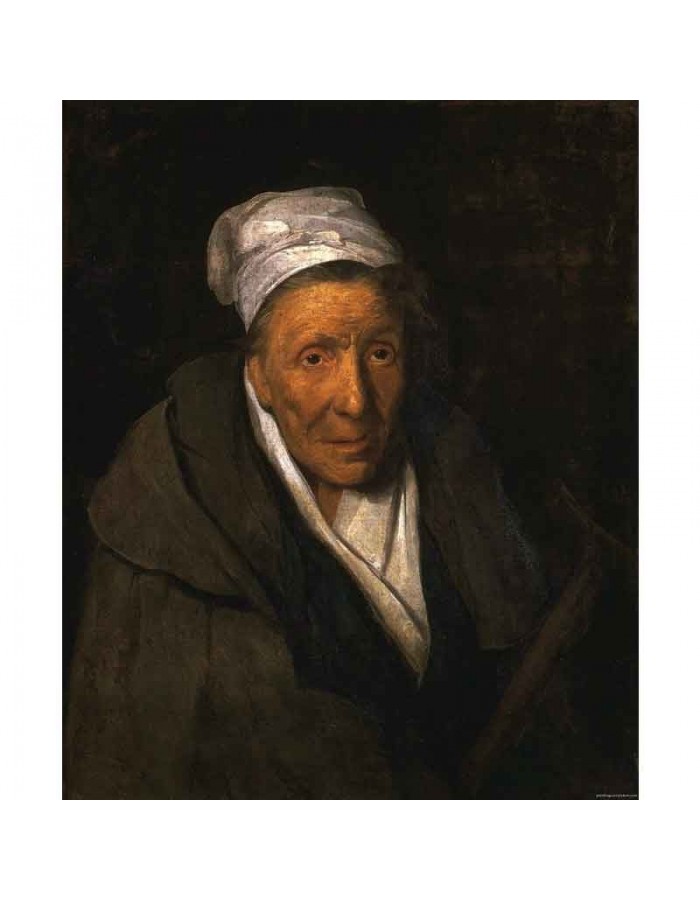 Πίνακας σε καμβά Théodore Géricault - The Woman with a Gambling Mania - 1822