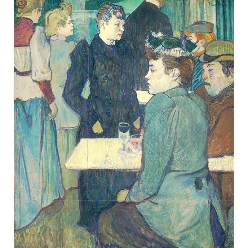 Πϊνακας σε καμβά Toulouse Lautrec - A Corner of the Moulin de la Galette