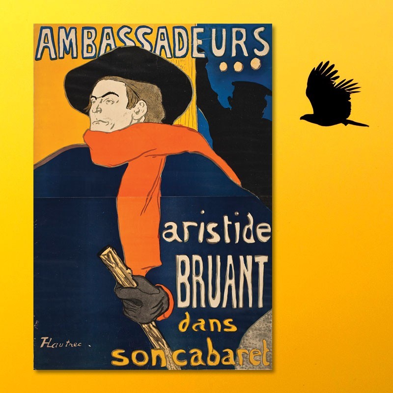 Πίνακας σε καμβά Toulouse Lautrec - Ambassadeurs Aristide Bruant