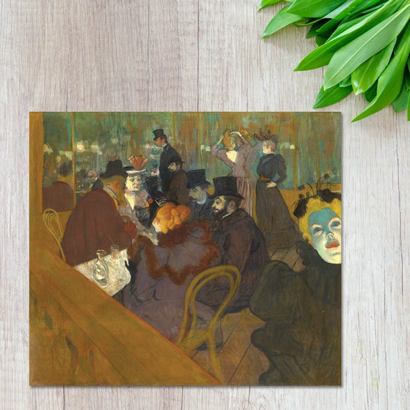Πίνακας σε καμβά Toulouse Lautrec - At the Moulin Rouge