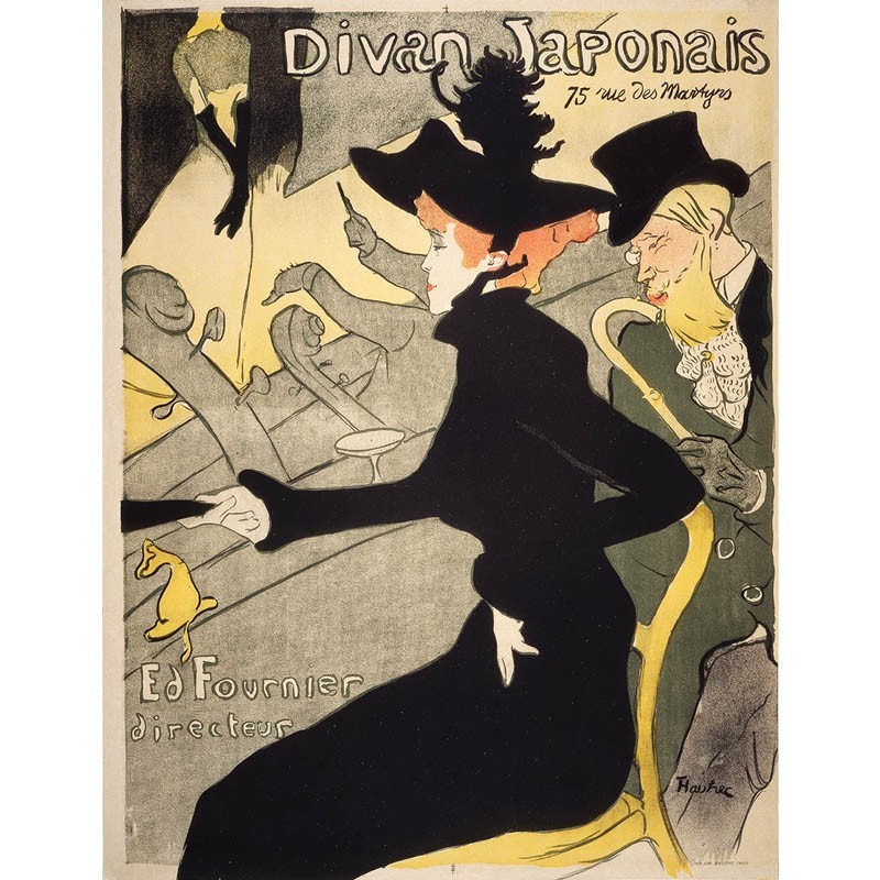 Πίνακας σε καμβά Toulouse Lautrec - Divan Japonais