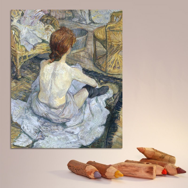 Πίνακας σε καμβά Toulouse Lautrec - La Toilette