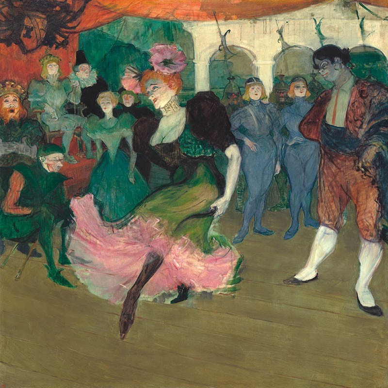 Πίνακας σε καμβά Toulouse Lautrec - Marcelle Lender Dancing the Bolero in Chilpéric