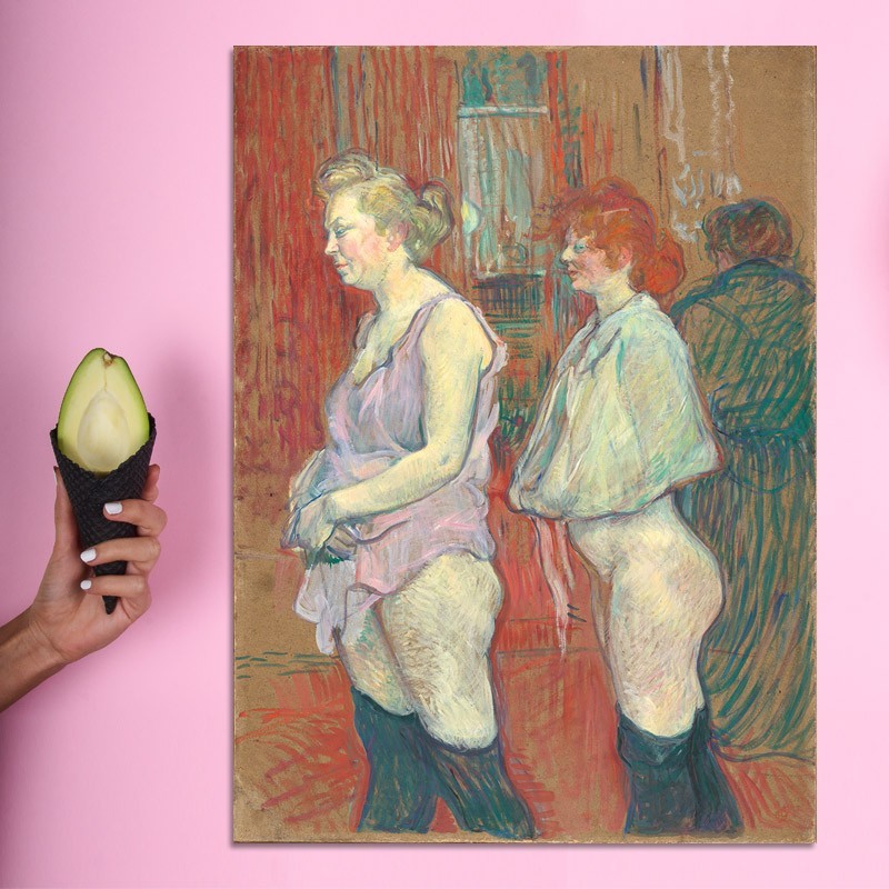 Πίνακας σε καμβά Toulouse Lautrec - Rue des Moulins