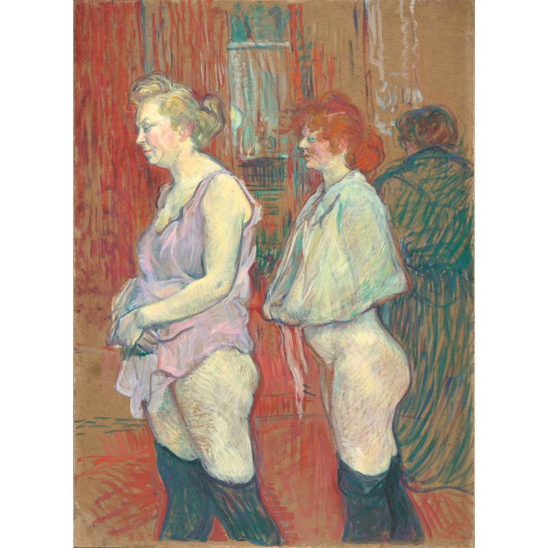 Πίνακας σε καμβά Toulouse Lautrec - Rue des Moulins