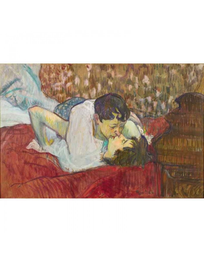 Πίνακας σε καμβά Toulouse Loutrec - The Kiss