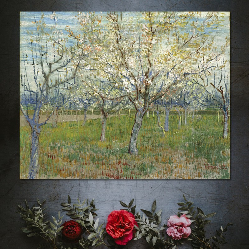 Πίνακας σε καμβά Van Gogh - De roze boomgaard