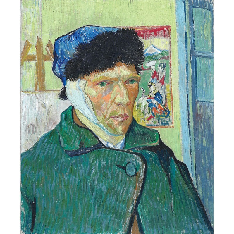 Πίνακας σε καμβά Van Gogh - Self-portrait with bandaged ear