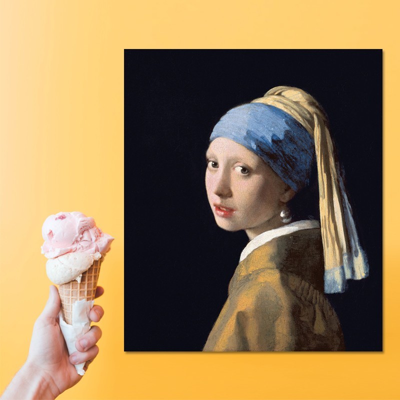 Πίνακας σε καμβά Vermeer - Girl with a Pearl Earring