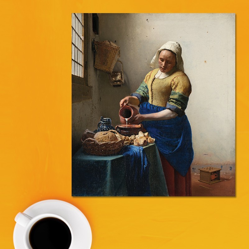 Πίνακας σε καμβά Vermeer - The Milkmaid