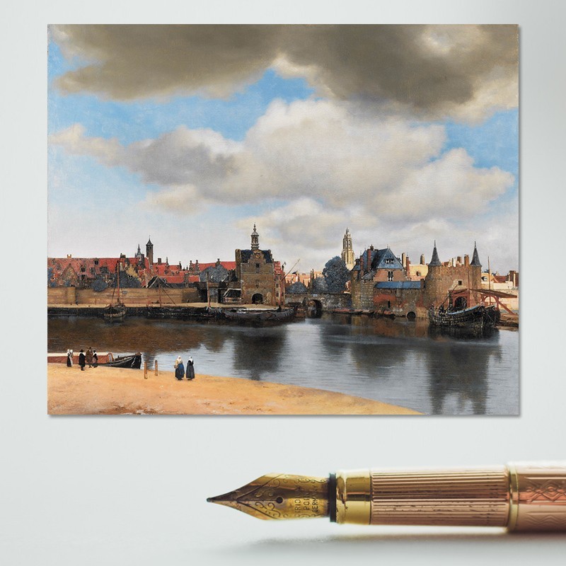Πίνακας σε καμβά Vermeer - View of Delft