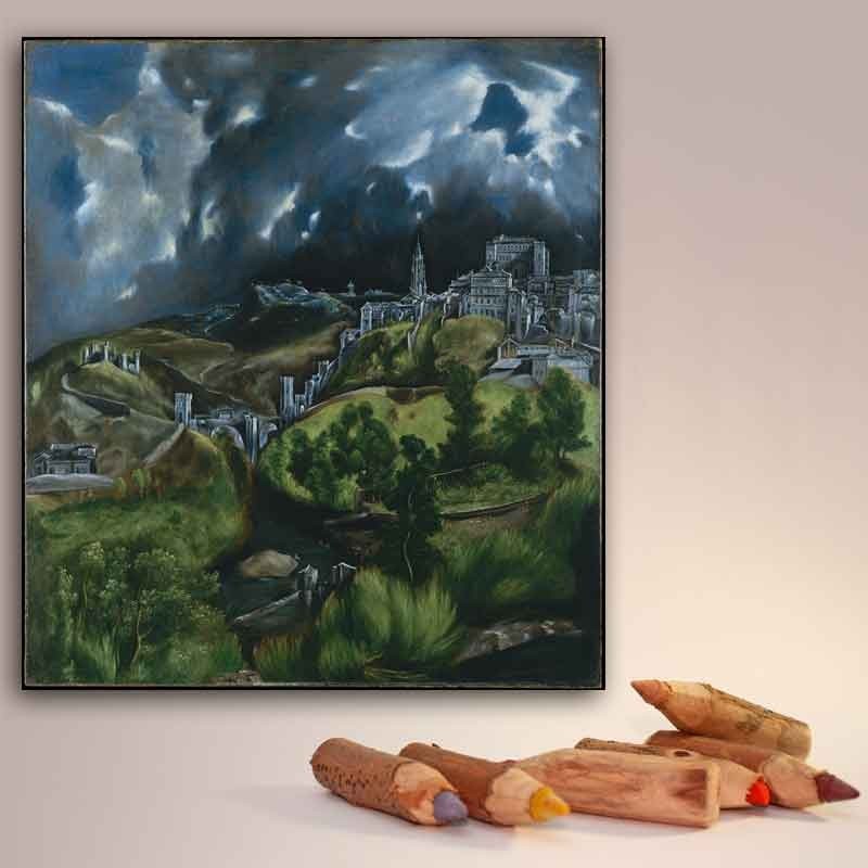 Πίνακας σε καμβά View of Toledo-El Greco