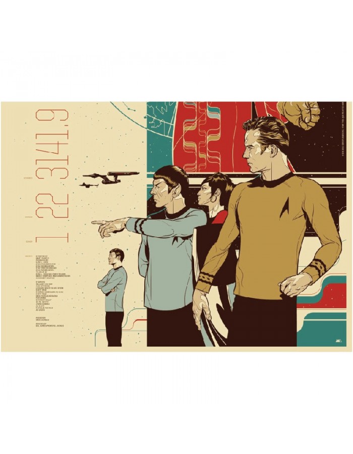 Πίνακας σε καμβά Vintage Star Trek