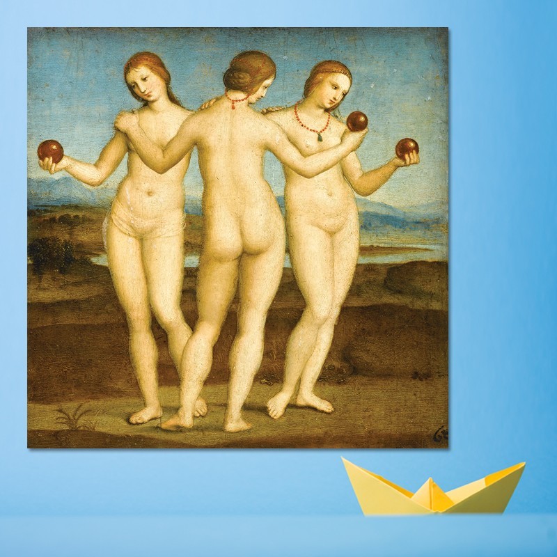 Πίνακαςσ σε καμβά Raffaello - The three Graces