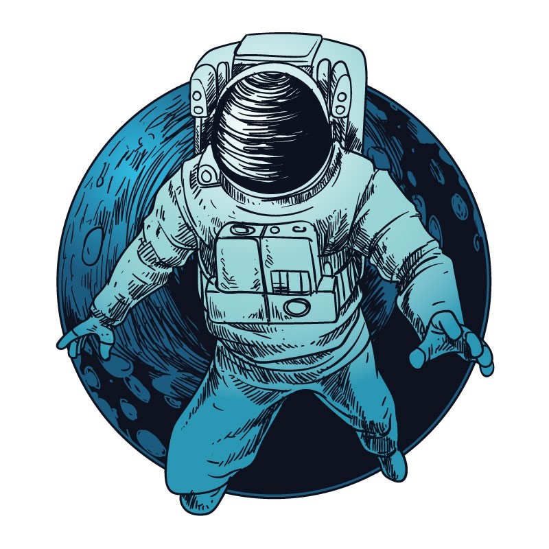 T-shirt Αστροναύτης