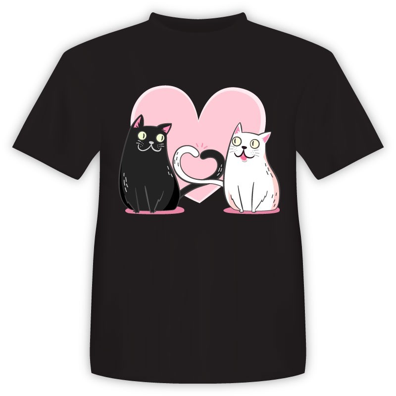 T-shirt Ερωτευμένες Γάτες
