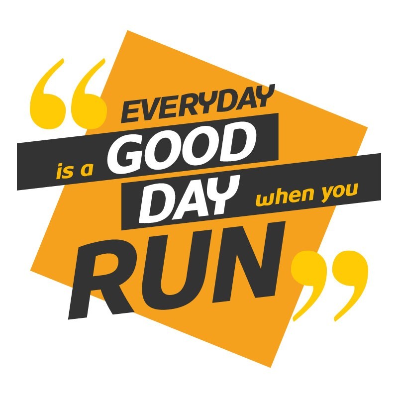 T-shirt Good Day when You Run