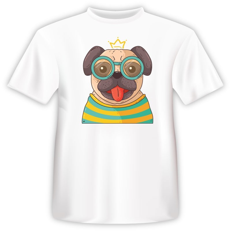 T-shirt Σκύλος με γυαλιά